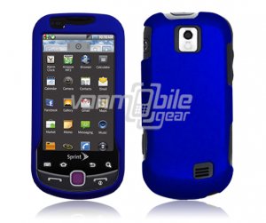 BLUE HARD 2-PC RUBBERIZE PLASTIC CASE fr SAM INTERCEPT