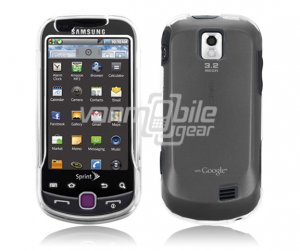 CLEAR HARD 2-PC RUBBERIZE PLASTIC CASE fr SAM INTERCEPT
