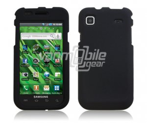 BLACK HARD 2-PC CASE COVER for SAMSUNG VIBRANT T959 959