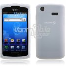 CLEAR WHITE SOFT SILICON SKIN CASE for SAMSUNG CAPTIVATE ATT