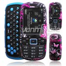 PINK BLACK BUTTERFLY CASE COVER for SAMSUNG GRAVITY 3