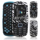 SILVER BLACK ZEBRA CASE COVER for SAMSUNG GRAVITY 3