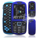 BLUE HARD 2-PC CASE COVER for SAMSUNG GRAVITY 3 PHONE