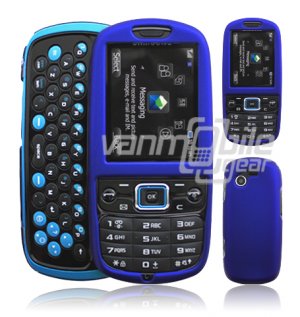 BLUE HARD 2-PC CASE COVER for SAMSUNG GRAVITY 3 PHONE