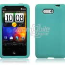 TURQUOISE SILICON CASE COVER for HTC ARIA PHONE SKIN