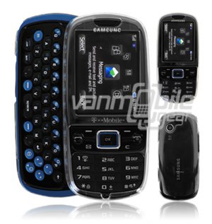 CLEAR HARD 2-PC CASE COVER for SAMSUNG GRAVITY 3 PHONE