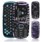 PURPLE BLACK ZEBRA CASE COVER for SAMSUNG GRAVITY 3