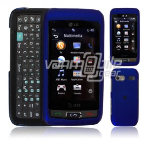 BLUE HARD 2-PC CASE COVER for LG VU PLUS PHONE GR 700