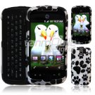DOG PAWS BLACK/WHITE Design Hard 2-Pc Snap On Faceplate Case for myTouch Slide (T-Mobile)