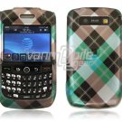 TURQUOISE ARG DESIGN FACE PLATE CASE 4 BLACKBERRY CURVE 8900