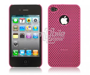 PINK HARD 1-PC MATRIX DESIGN CASE for APPLE IPHONE 4 OS