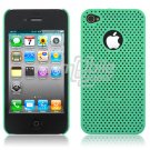 TURQUOISE HARD 1-PC MATRIX DESIGN CASE for APPLE IPHONE 4 OS
