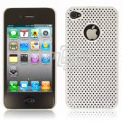 WHITE HARD 1-PC MATRIX DESIGN CASE for APPLE IPHONE 4 OS