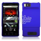 BLUE HARD 2-PC CASE COVER for MOTOROLA DROID X PHONE NR