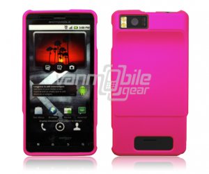 HOT PINK HARD 2-PC CASE COVER for MOTOROLA DROID X PHONE NR
