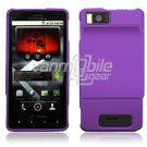 PURPLE HARD 2-PC CASE COVER for MOTOROLA DROID X PHONE NR