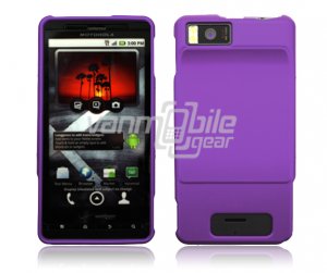 PURPLE HARD 2-PC CASE COVER for MOTOROLA DROID X PHONE NR