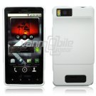 WHITE HARD 2-PC CASE COVER for MOTOROLA DROID X PHONE NR