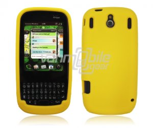 YELLOW SOFT SILICONE SKIN CASE COVER for PALM PIXI GEL