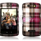 PINK PLAID Hard Case Cover for BlackBerry Storm
