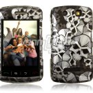 BLACK SKULLS Hard Case Cover for BlackBerry Storm