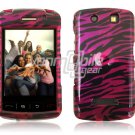 BLACK PLUM ZEBRA Hard Case Cover for BlackBerry Storm