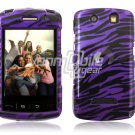 BLACK PURPLE ZEBRA Hard Case Cover for BlackBerry Storm