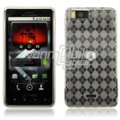 CLEAR 1-PC DESIGN SKIN CASE for MOTOROLA DROID X PHONE
