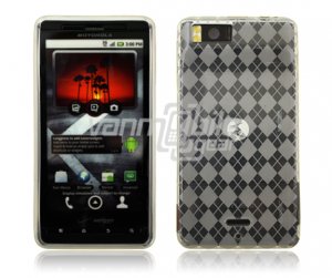 CLEAR 1-PC DESIGN SKIN CASE for MOTOROLA DROID X PHONE