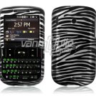 Black/SILVER Zebra Design Hard Case for HTC Ozone XV6175 (Verizon Wireless)