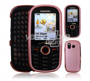 B PINK HARD RUBBERIZE CASE COVER for SAMSUNG INTENSITY