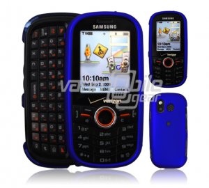 BLUE HARD RUBBERIZE CASE COVER for SAMSUNG INTENSITY