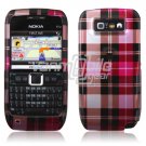 PINK PLAID CASE COVER + SCREEN GUARD 4 NOKIA E71 E71X