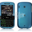 Blue Plastic Rubber Feel Case for HTC Ozone XV6175 - Red