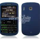 Soft Rubber Silicone Skin Cover Case for HTC Ozone XV6175 - Blue