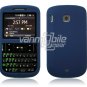 Soft Rubber Silicone Skin Cover Case for HTC Ozone XV6175 - Blue