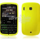 Soft Rubber Silicone Skin Cover Case for HTC Ozone XV6175 - YELLOW