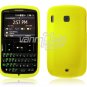 Soft Rubber Silicone Skin Cover Case for HTC Ozone XV6175 - YELLOW