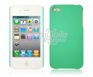 TURQUOISE SOLID 1-PC HARD CASING HOUSING for IPHONE 4 APPLE