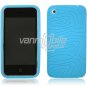 BLUE  DESIGN 1-PC RUBBER SKIN CASE for IPHONE 3G 3GS NEW