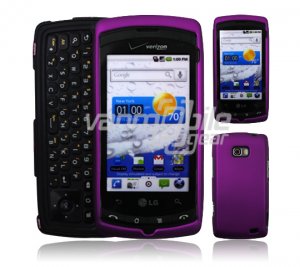 PURPLE FACE PLATE CASE for VERIZON LG ALLY SKIN