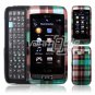 TURQUOISE PLAID CASE for LG VU PLUS ATT