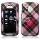 BROWN PINK ARGYLE ACCESSORY CASE for LG VU PHONE NR