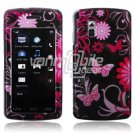 PINK BLACK BFLY DESIGN ACCESSORY CASE for LG VU PHONE