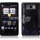 BLACK/BLUE DESIGN 1-PC CASE COVER for TMOBILE HTC HD2 NR
