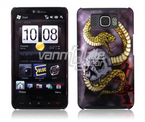 SNAKE SKULL DESIGN 1-PC CASE COVER for TMOBILE HTC HD2 NR