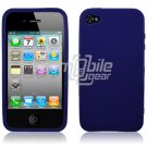 BLUE HARD CASE for APPLE IPHONE 4 OS