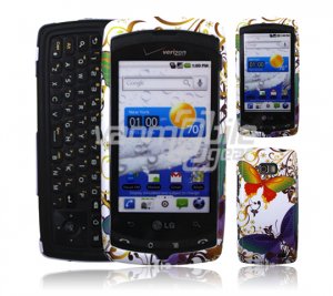 BUTTERFLIES DESIGN HARD 2-PC CASE for LG ALLY SKIN