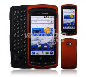 ORANGE FACE PLATE CASE for VERIZON LG ALLY SKIN