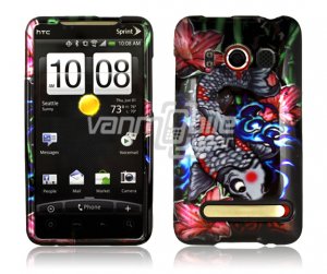 KOI FISH DESIGN FACE PLATE CASE for SPRINT HTC EVO 4G